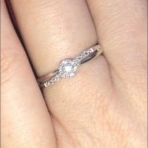 0.2 carat real diamond promise ring